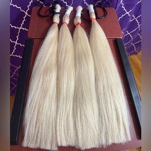 Slavic Human Luxury Hair.Blond.              Total:400g(0.882lb).Price:100g-$320
